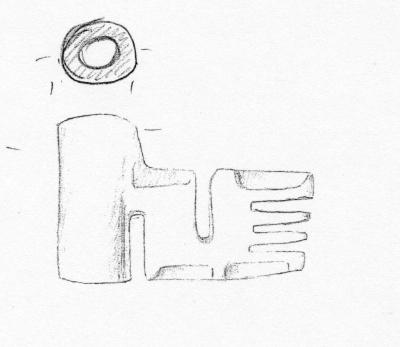 01.04.PO, panneton de clef, Dufrasnes